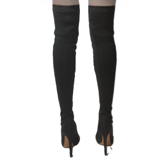 Givenchy fabric high boots 37,5 Perfect New Condition. Heels 4,5 inch - Picture 4 of 9